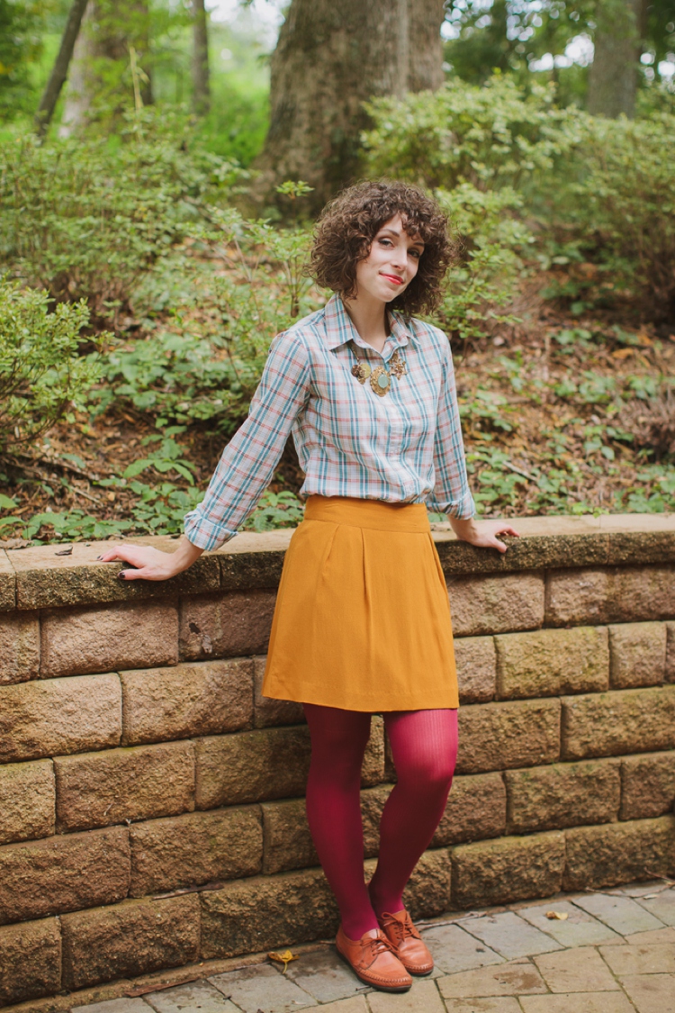 Wardrobe Wednesday | Fall Skirt & Tights - Tori Watson