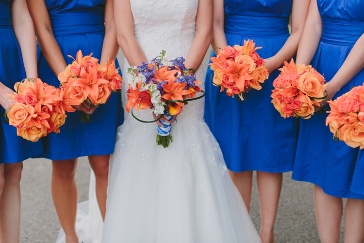 Blue and Orange Meadowlark Botanical Gardens Wedding_0070