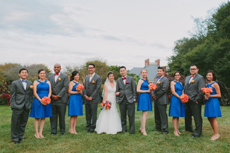 Blue and Orange Meadowlark Botanical Gardens Wedding_0079