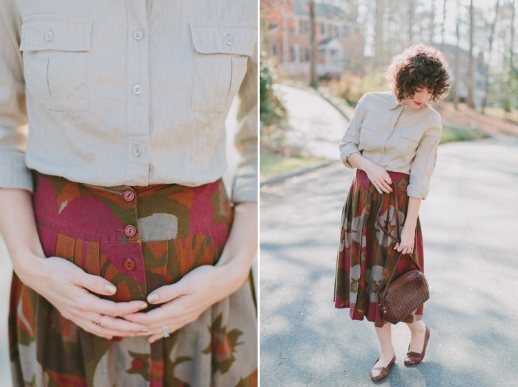 Wardrobe Wednesday Maternity Vintage Skirt Style_0004