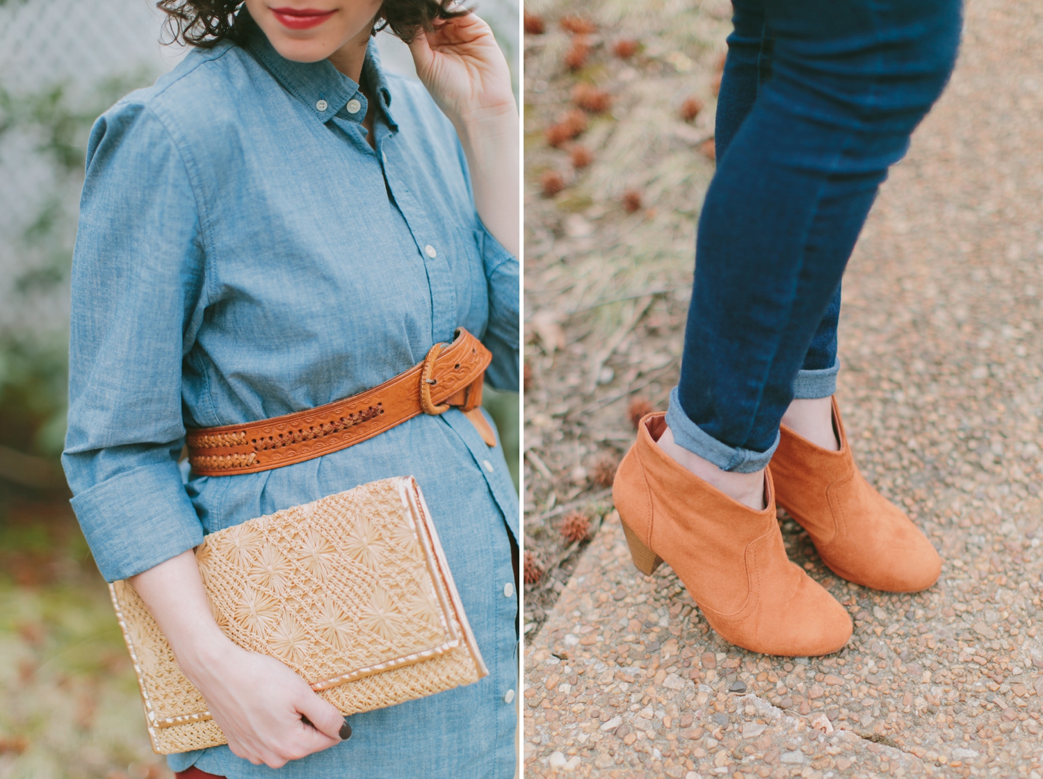 Wardrobe Wednesday Belted Chambray Maternity Look_0005