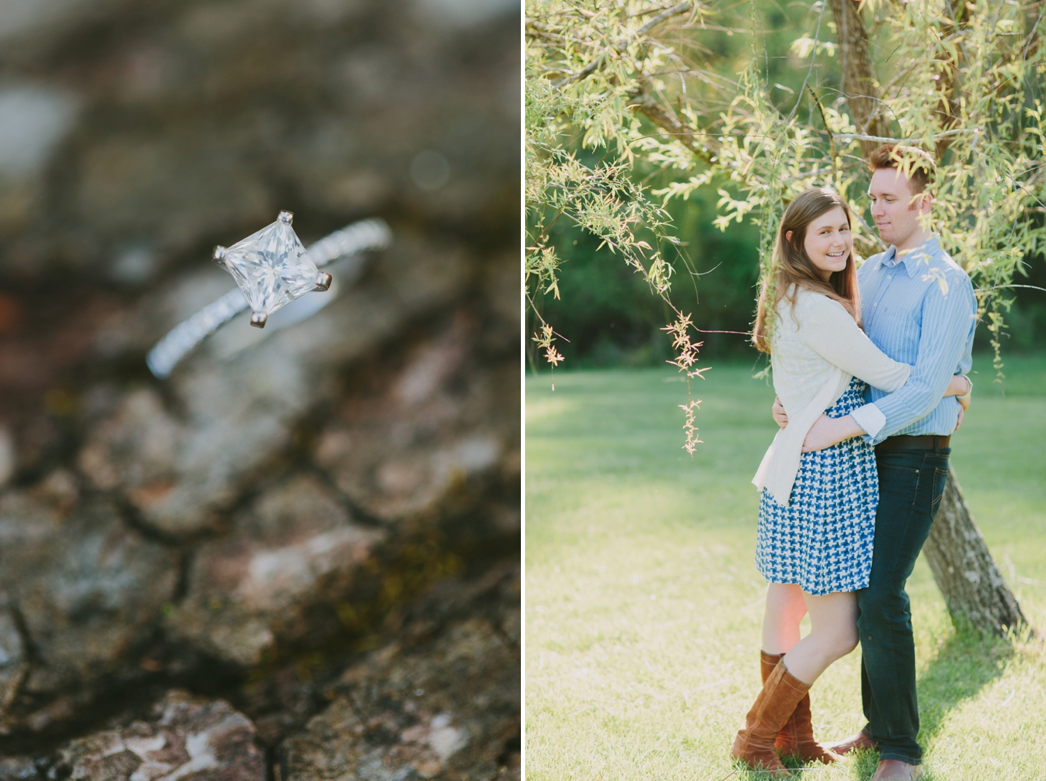 Rustic Country Spring Engagement Session_0013