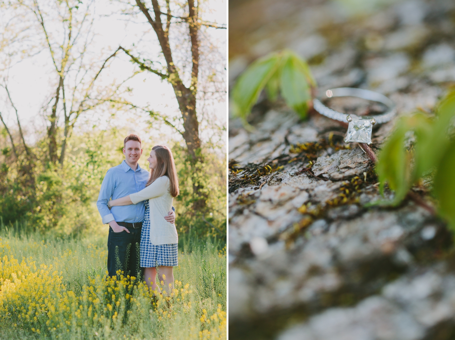 Rustic Country Spring Engagement Session_0018