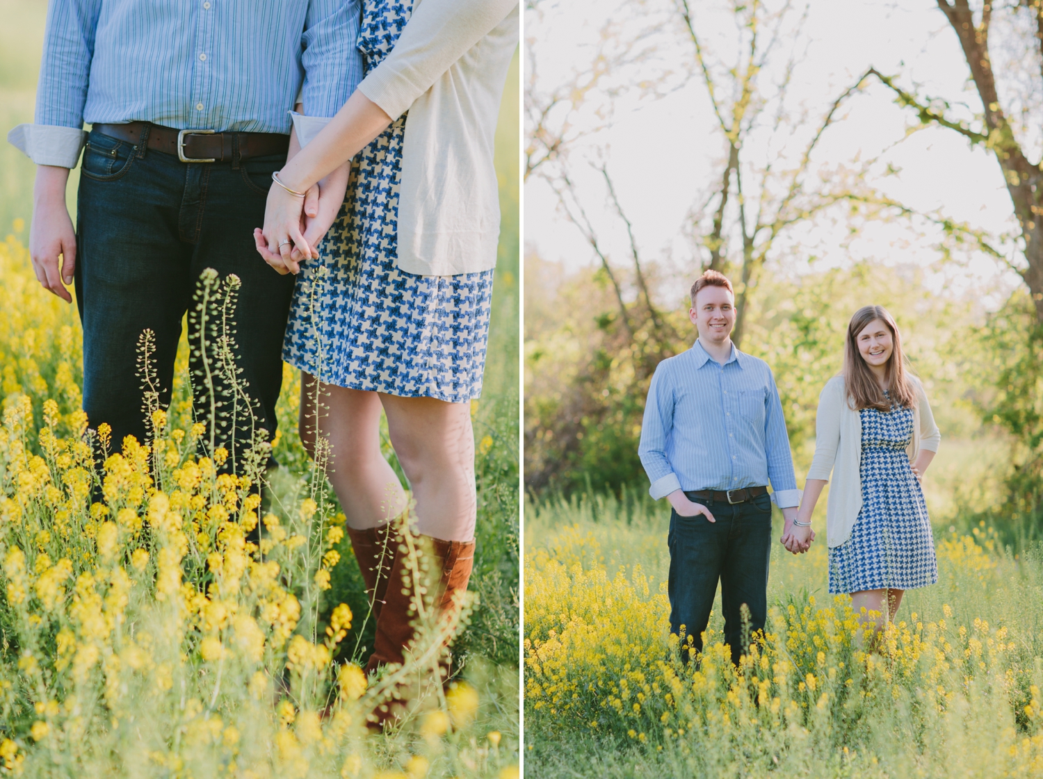 Rustic Country Spring Engagement Session_0019
