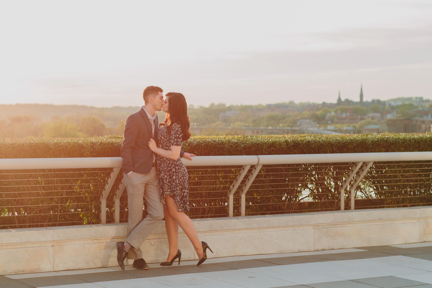 Cute and Classy Georgetown DC Engagement Session_0050