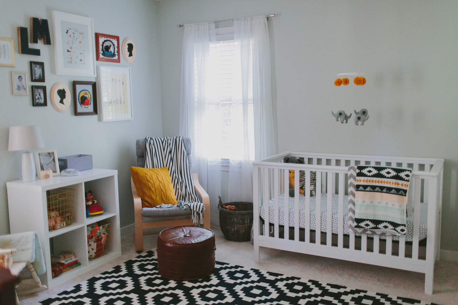 Navy Mustard and Gray Eclectic Baby Boy Nursery_0002