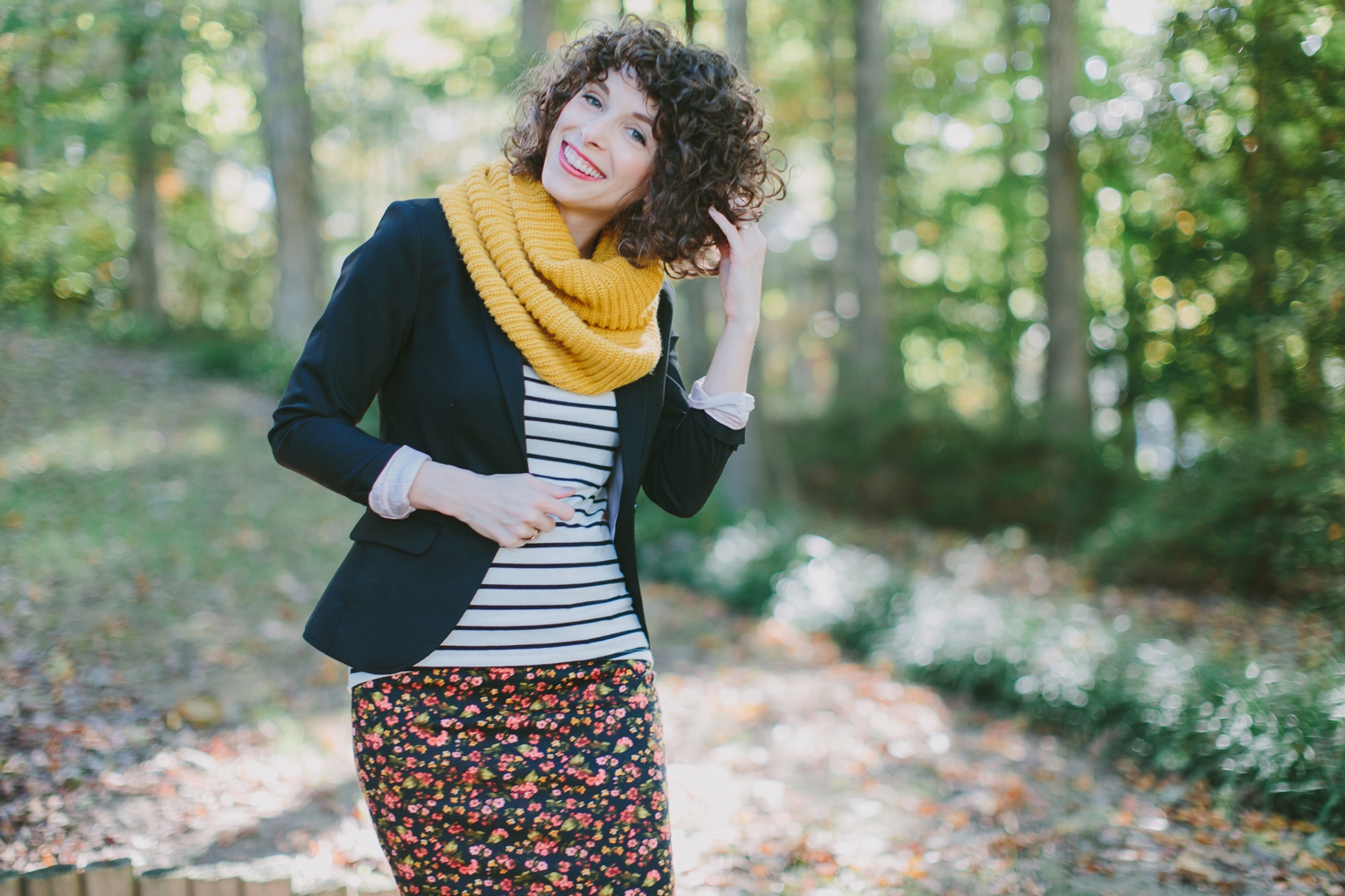 Wardrobe Wednesday Stripes and Floral Fall Style Pattern Mixing_0002