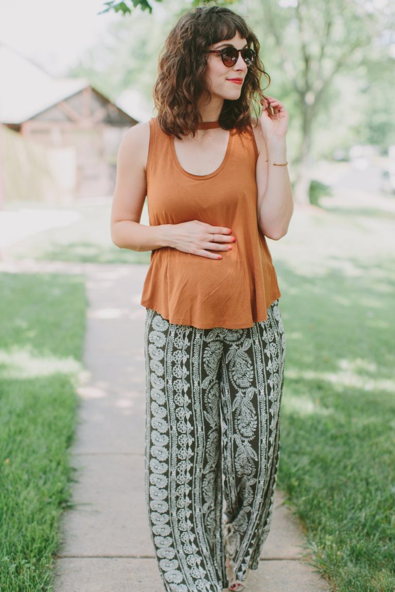 boho maternity fashion
